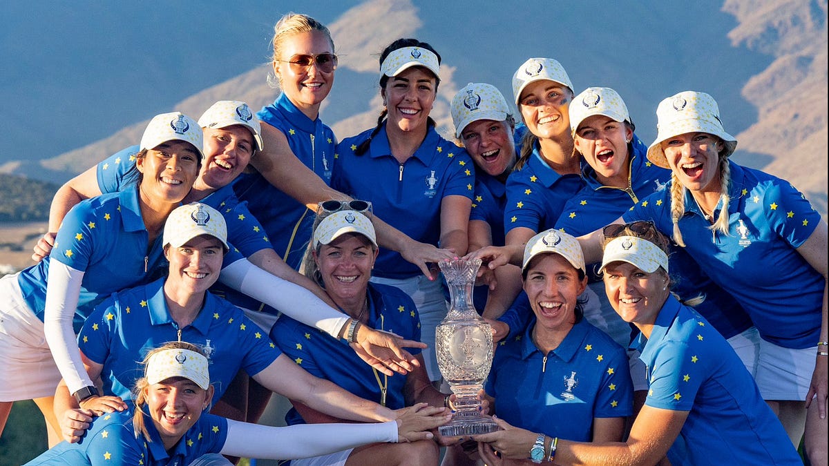 An archive view from the Solheim Cup competition.