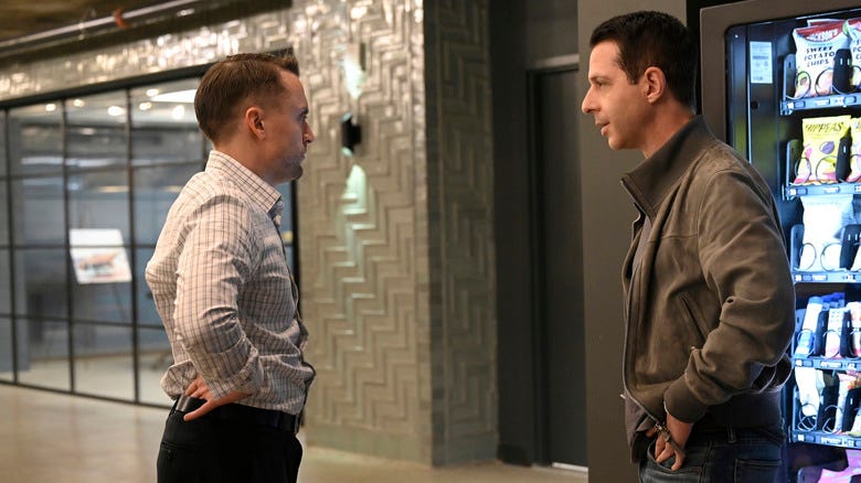 Jeremy Strong and Kieran Culkin in Succession