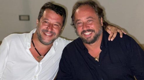 Massimo Casanova e Matteo Salvini