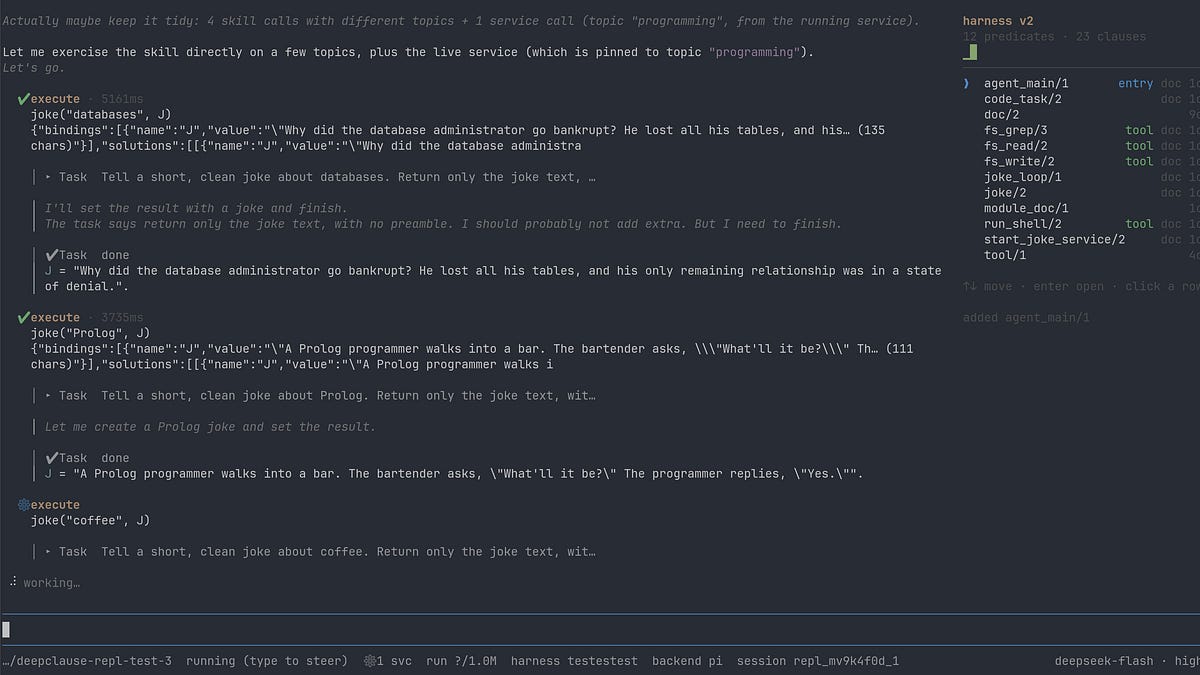 “Prolog Swarms” - BEAM-like Concurrency in DeepClause