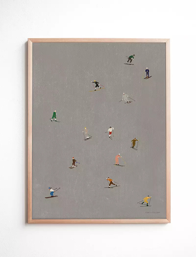 Fine Little Day skiers poster