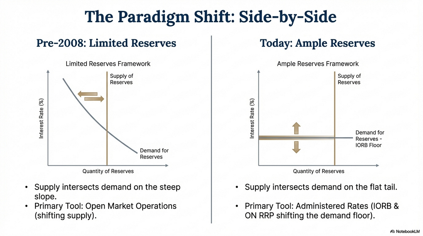 Figure 2: Limited vs Ample Reserves Framework Figure 2: Limited vs Ample Reserves Framework