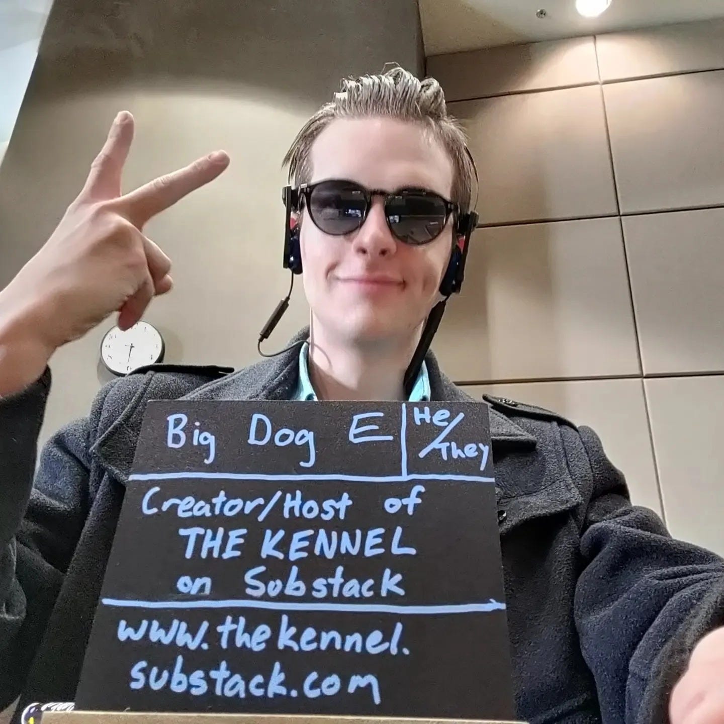 May be an image of 1 person and text that says 'Big Dog E TThey Creator/Host of THE KENNEL on Sob Sobstack ผWW. the kennel. substack.com' May be an image of 1 person and text that says 'Big Dog E TThey Creator/Host of THE KENNEL on Sob Sobstack ผWW. the kennel. substack.com'