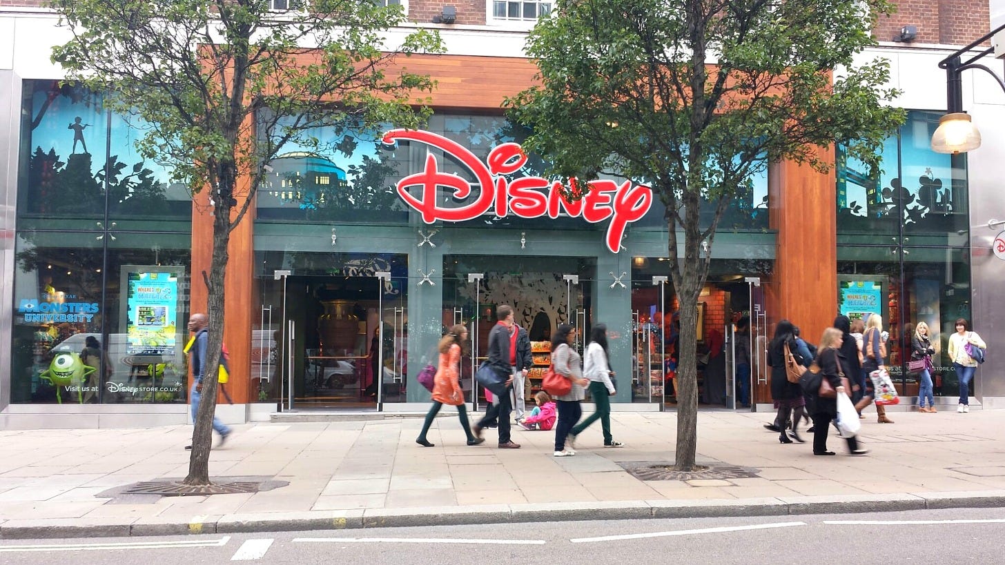 A Disney Store in London. Image: Antonio Manfredonio via Wikimedia Commons