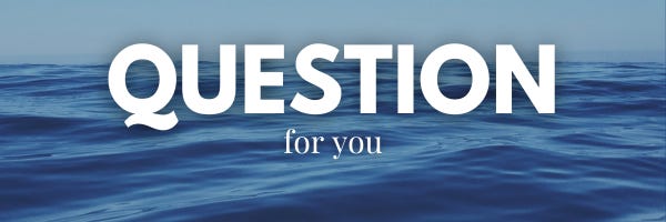 Question for you. White text on ocean background