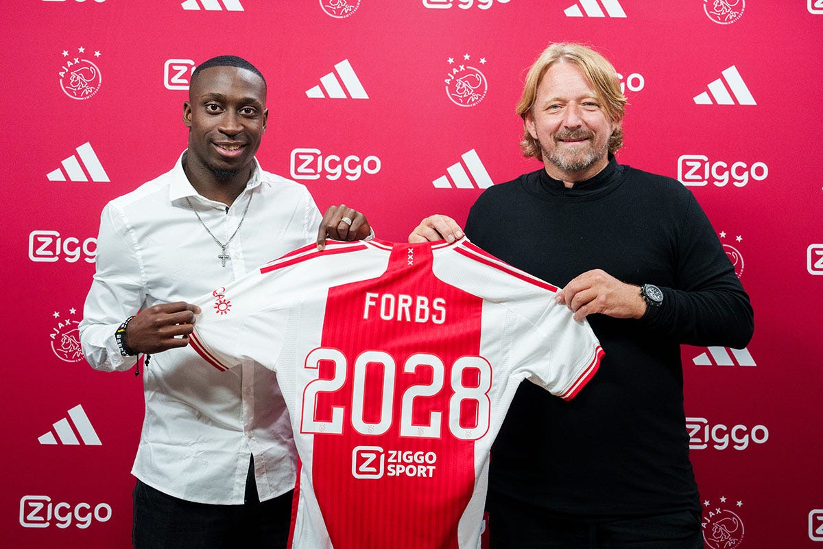 Mislintat: 'We kunnen Forbs op beide flanken gebruiken' Mislintat: 'We kunnen Forbs op beide flanken gebruiken'