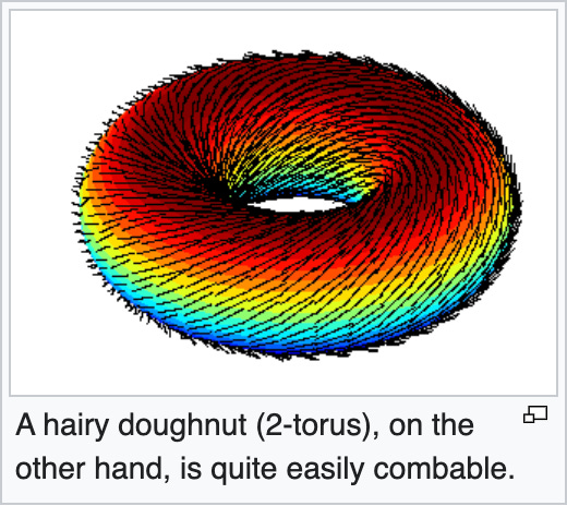Combing a hairy torus flat