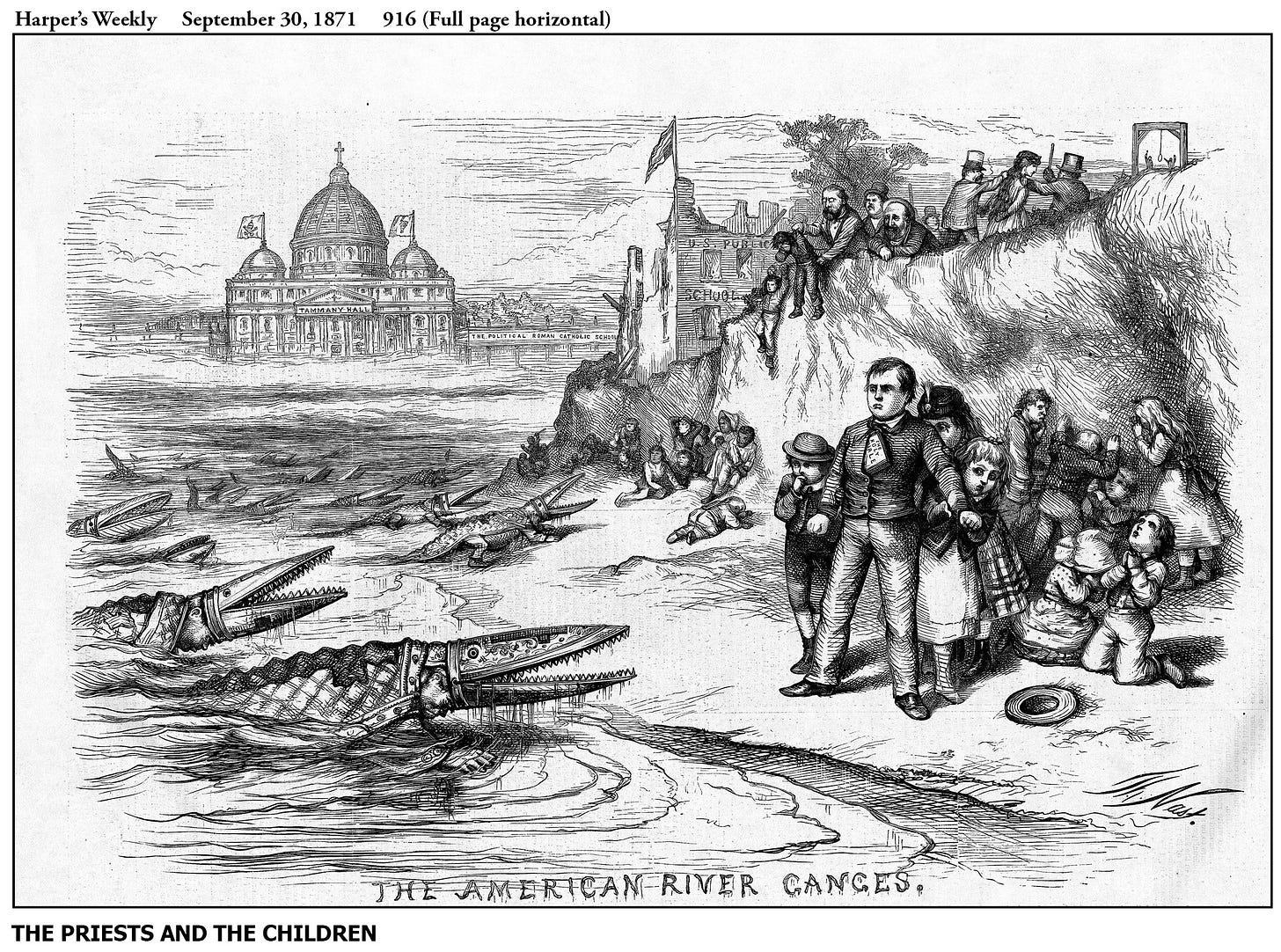 The American River Ganges | Cartoons | Thomas Nast