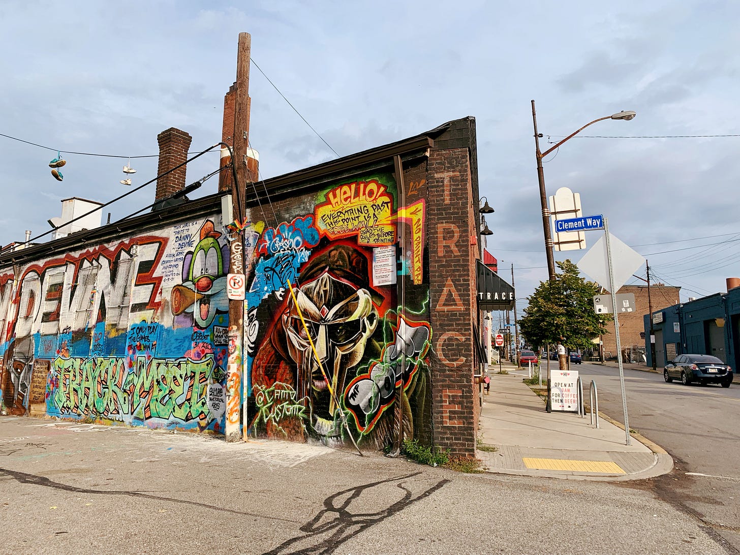 Graffiti wall of Trace brewery