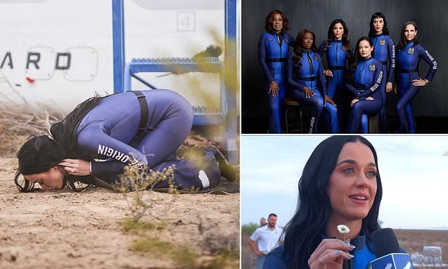 Why Katy Perry is now regretting her Blue Origin space flight as she  struggles with the continued criticism of her bizarre behavior | Daily Mail  Online