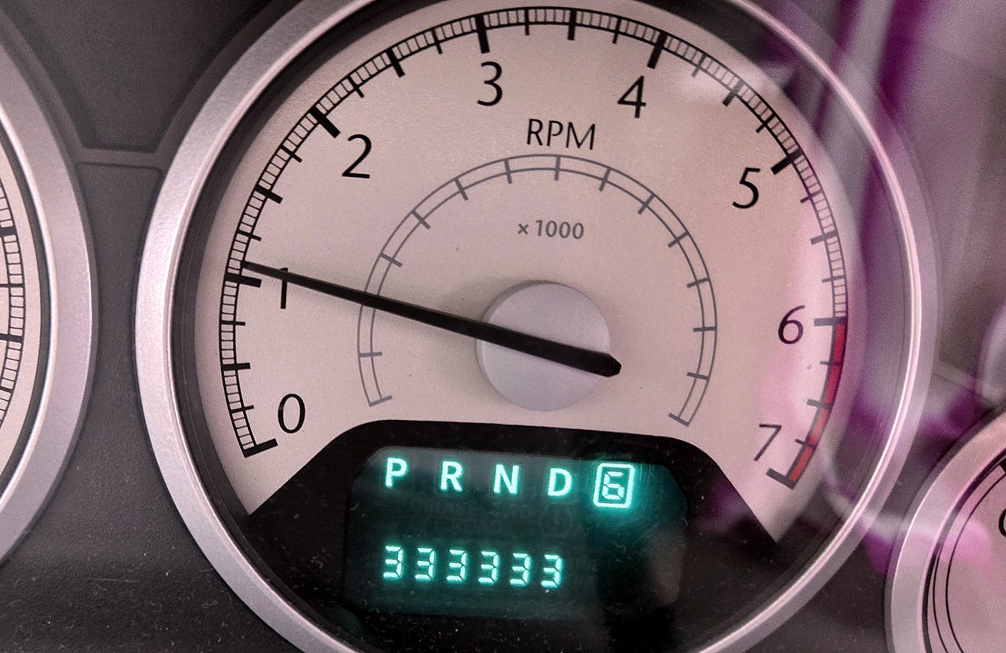 My minivan's odometer at 333,333 miles - six threes My minivan's odometer at 333,333 miles - six threes