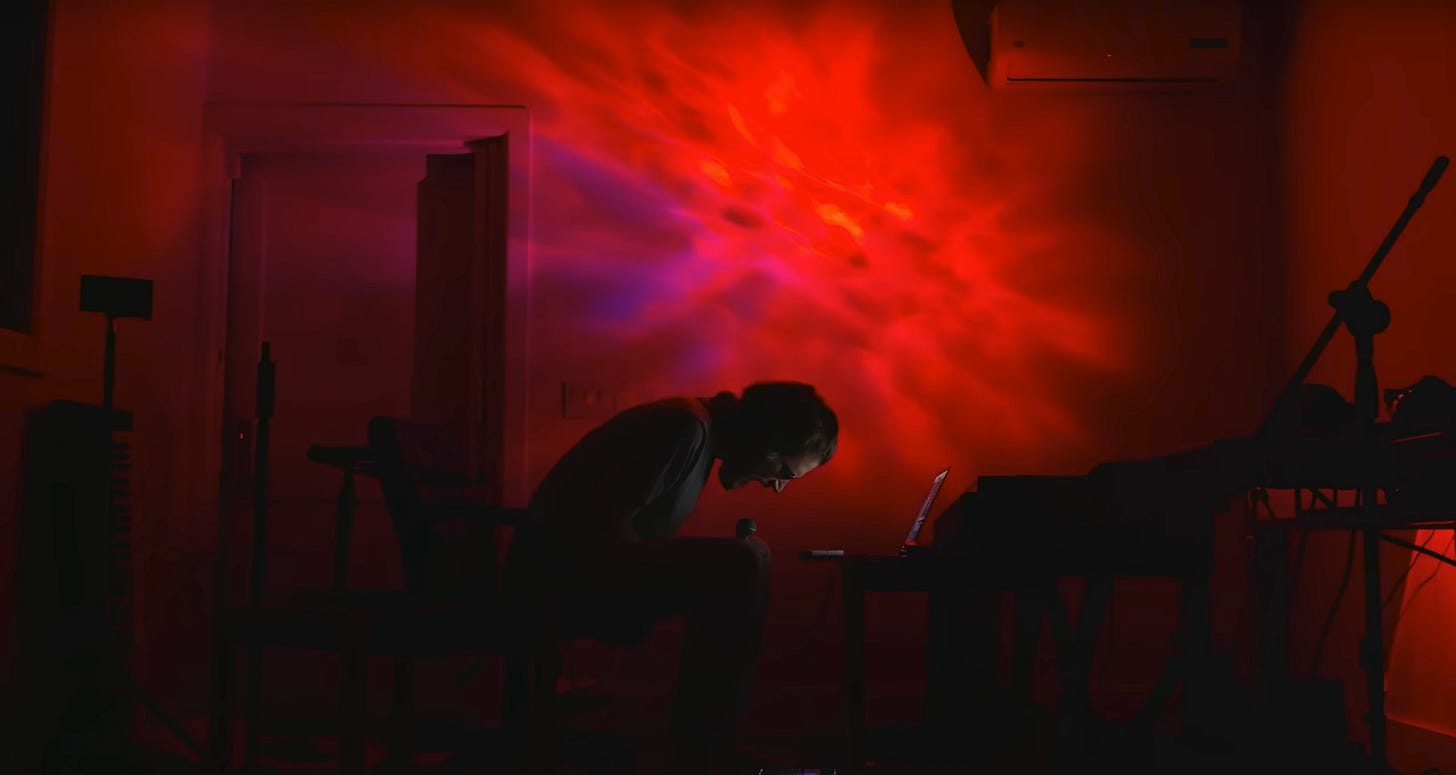 Bo Burnham singing "Joe Biden".