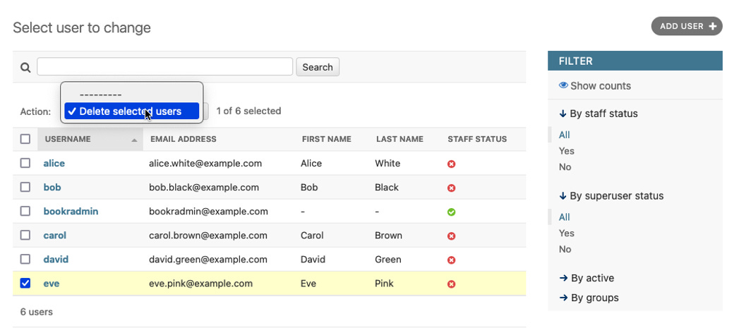 Changelist view