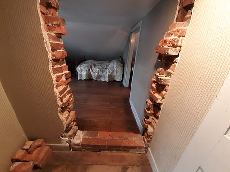 Pictures of the inside of the Jennie Wade house including rooms set up to look as they would have in 1863 on the day she was killed.