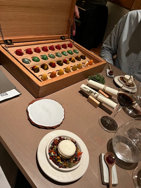Tasting menu at Soil restaurant in Athens