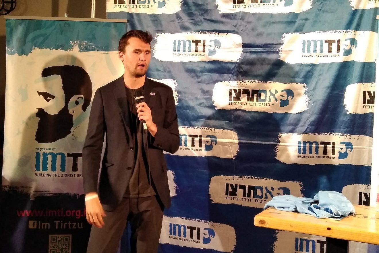 Conservative activist Charlie Kirk speaks of 'eye-opening' stint in Israel  - JNS.org