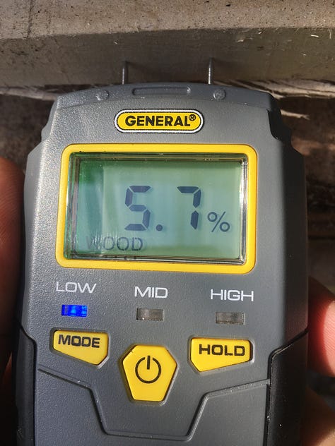 Kiln dried Moisture Content (MC)