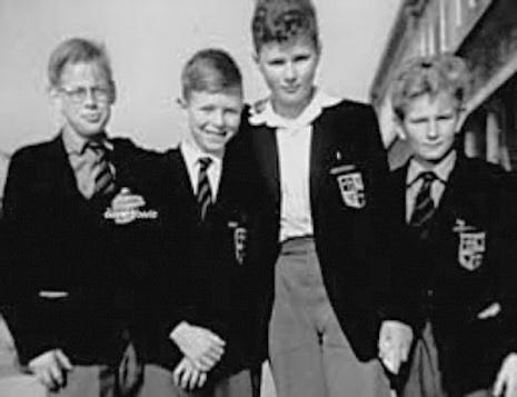 A group of young men in school uniforms

Description automatically generated