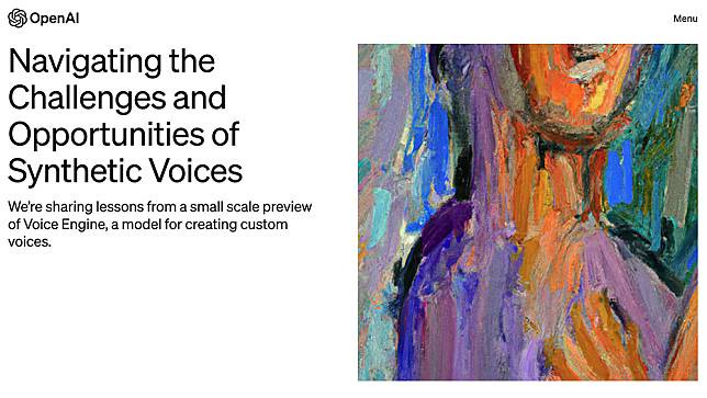 15 秒就能複製聲音,OpenAI Voice Engine 來了| 電腦王阿達| LINE TODAY 15 秒就能複製聲音,OpenAI Voice Engine 來了| 電腦王阿達| LINE TODAY