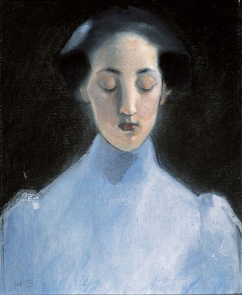 Silence, Helene Schjerfbeck (Finnish, Helsinki 1862–1946 Saltsjöbaden), Tempera and oil on canvas