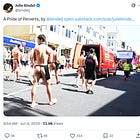 Japanese festivals, Pride events, and LGB moral scolds, like Julie Bindel.