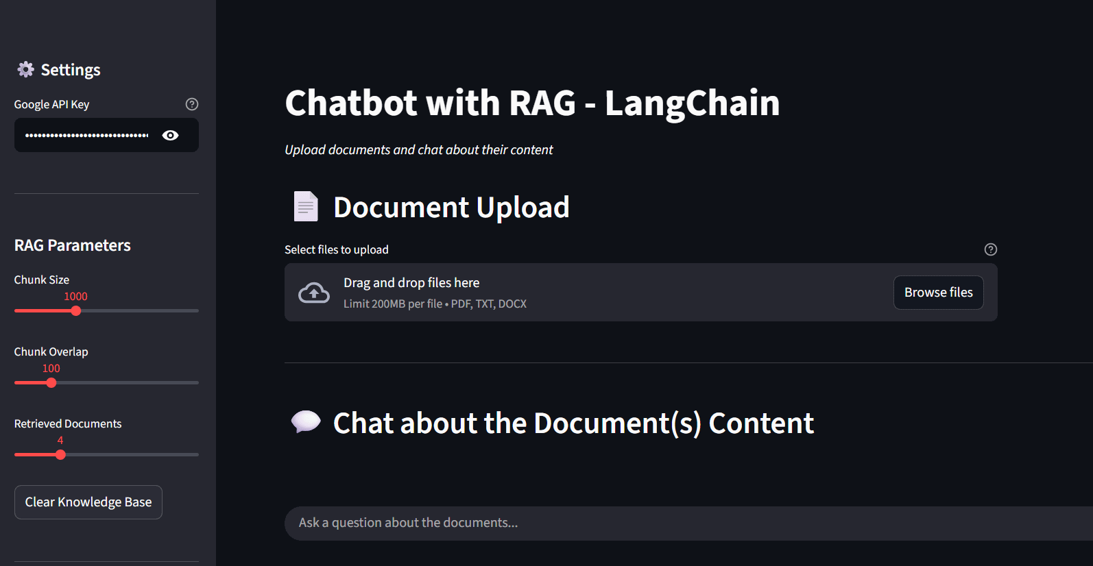 Chatbot with LangChain and Streamlit: Creating a conversational interface