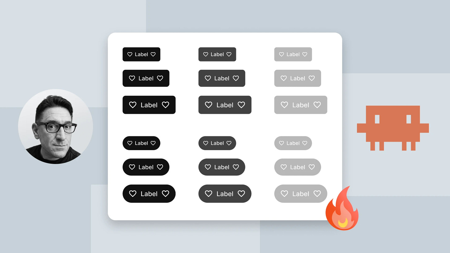 Cómo crear un botón en Figma con variantes y estados usando IA y tokens