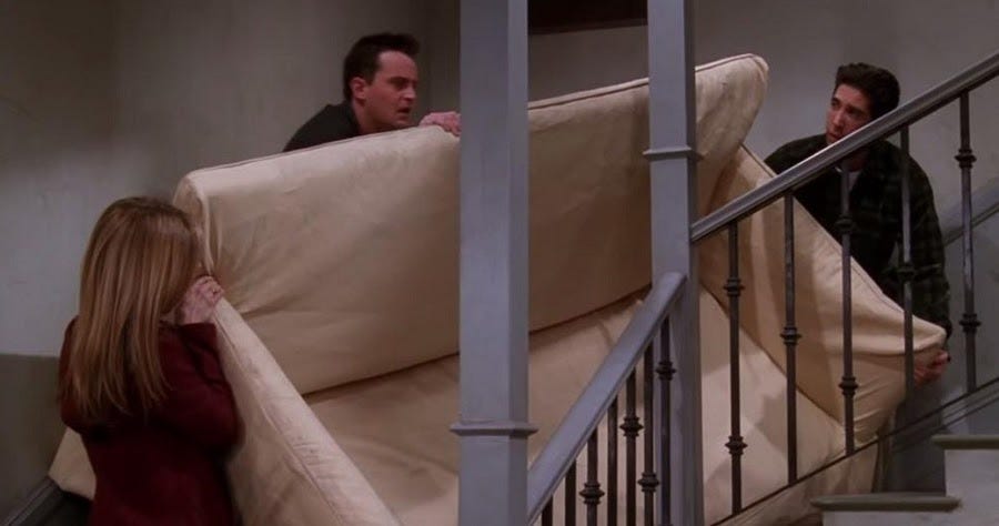 Some pivots succeed, some pivots fail, and some get stuck on the stairs. 