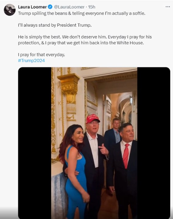 Laura Loomer and Trump
