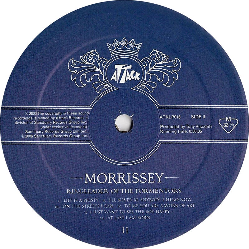 Morrissey, Ringleader of The Tormentors