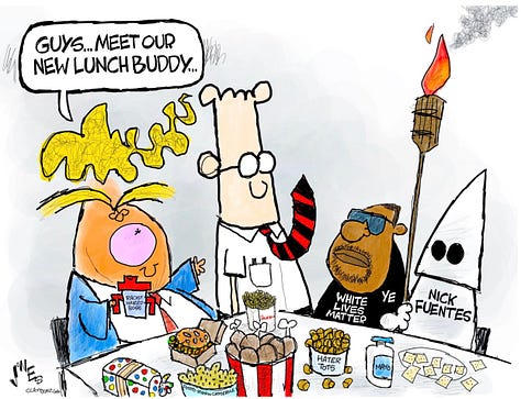 Editorial Cartoons about Scott Adams