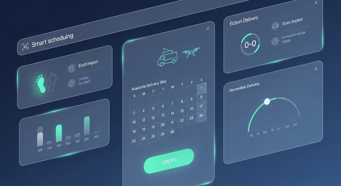 Concept visualization of smart e-commerce interface Concept visualization of smart e-commerce interface