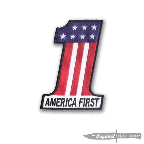 American First Embroidered Patch Large 5 1/2" X 4" - Wax Backing - Veterans - MAGA - United ...