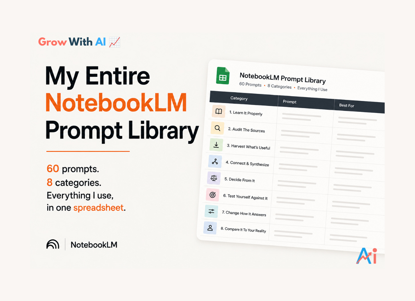 My Entire NotebookLM Prompt Library