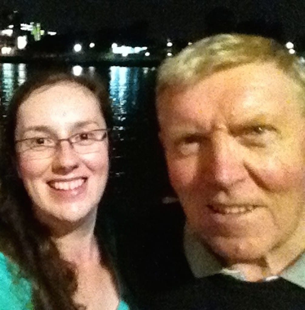 Me and my Dad - giggles with selfies