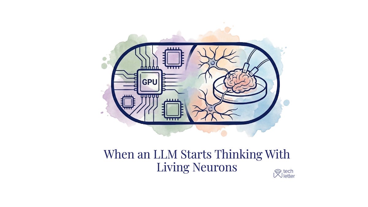 When an LLM Starts Thinking With Living Neurons