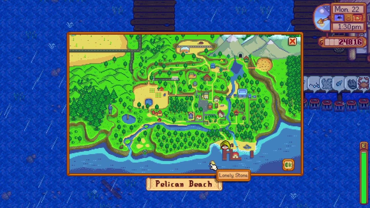 Super Lonely Stone secret world first to discover - Stardew Valley