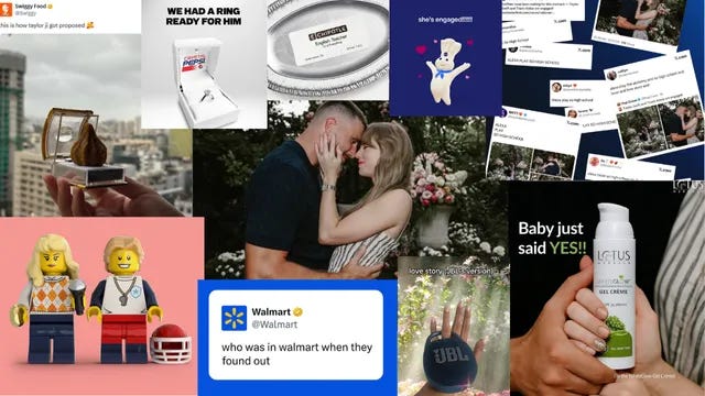 Taylor Swift's engagement news turns brands into Swifties overnight