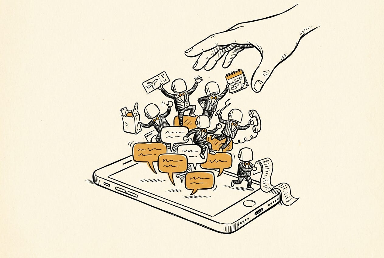 Everyone now has a crowd of assistants competing to run their errands