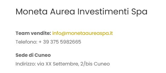 Moneta Aurea Investimenti