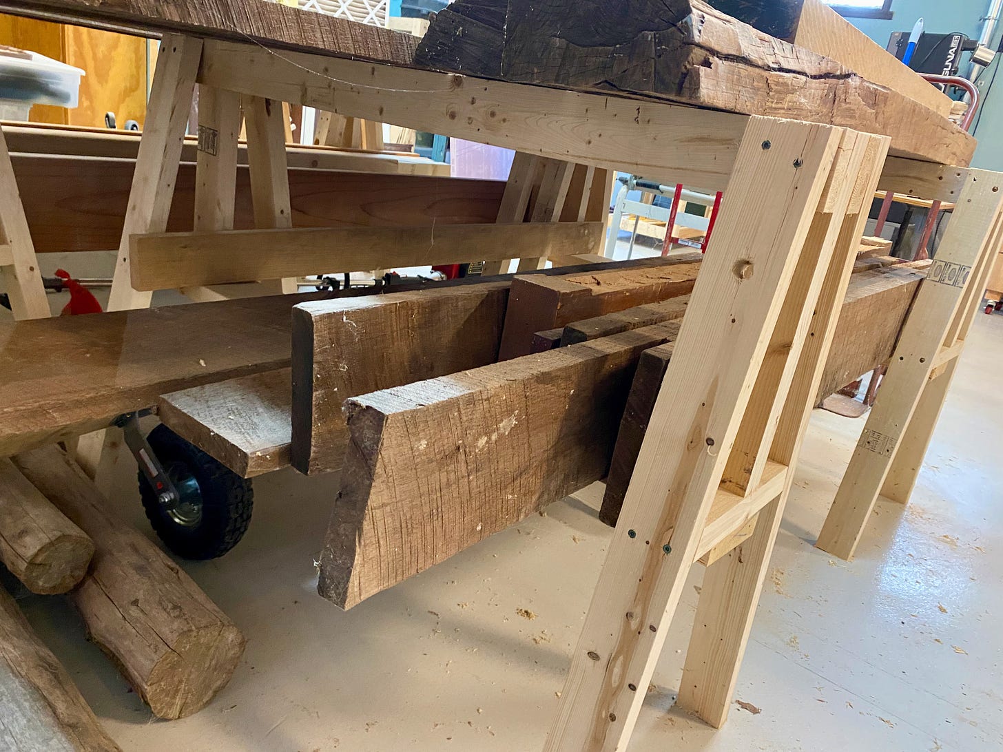 Raw wood