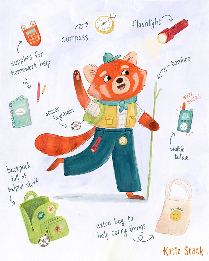 My character for the Illustrating Children's Books course with Make Art That Sells