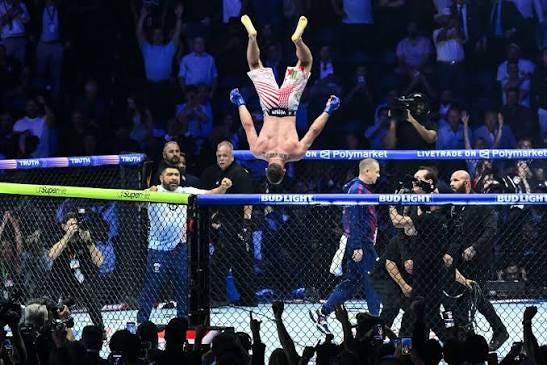 Scenes of the UFC Freedom 250 on the South Lawn of the White House.  (Photos: The Associated Press)