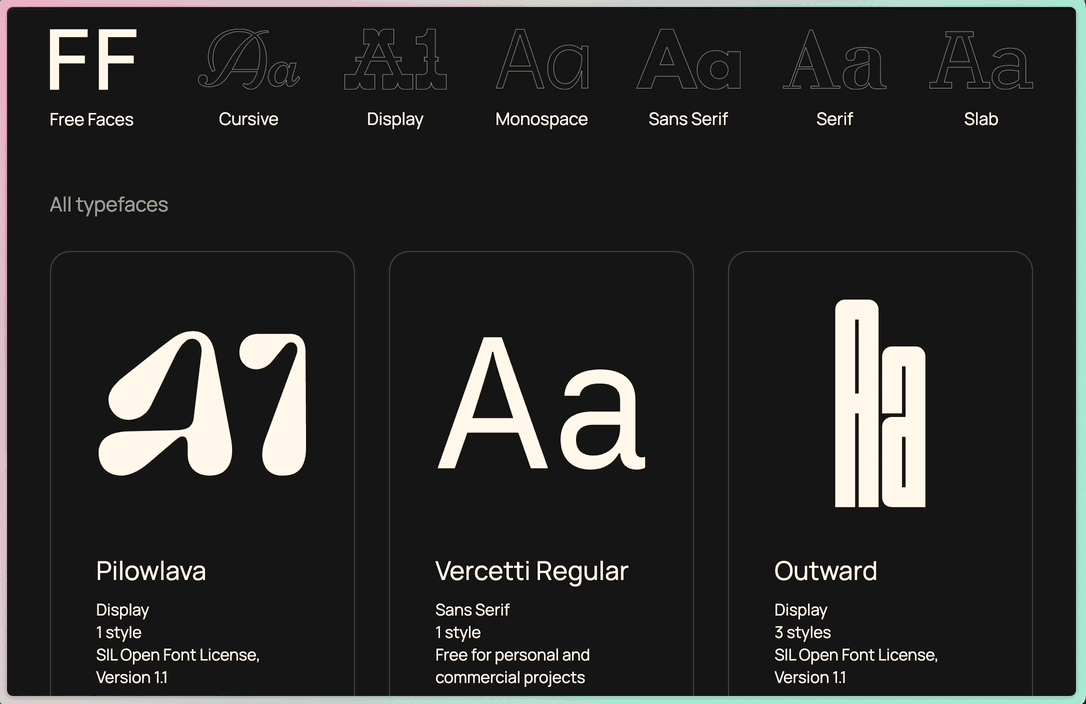 video capture of a typo website