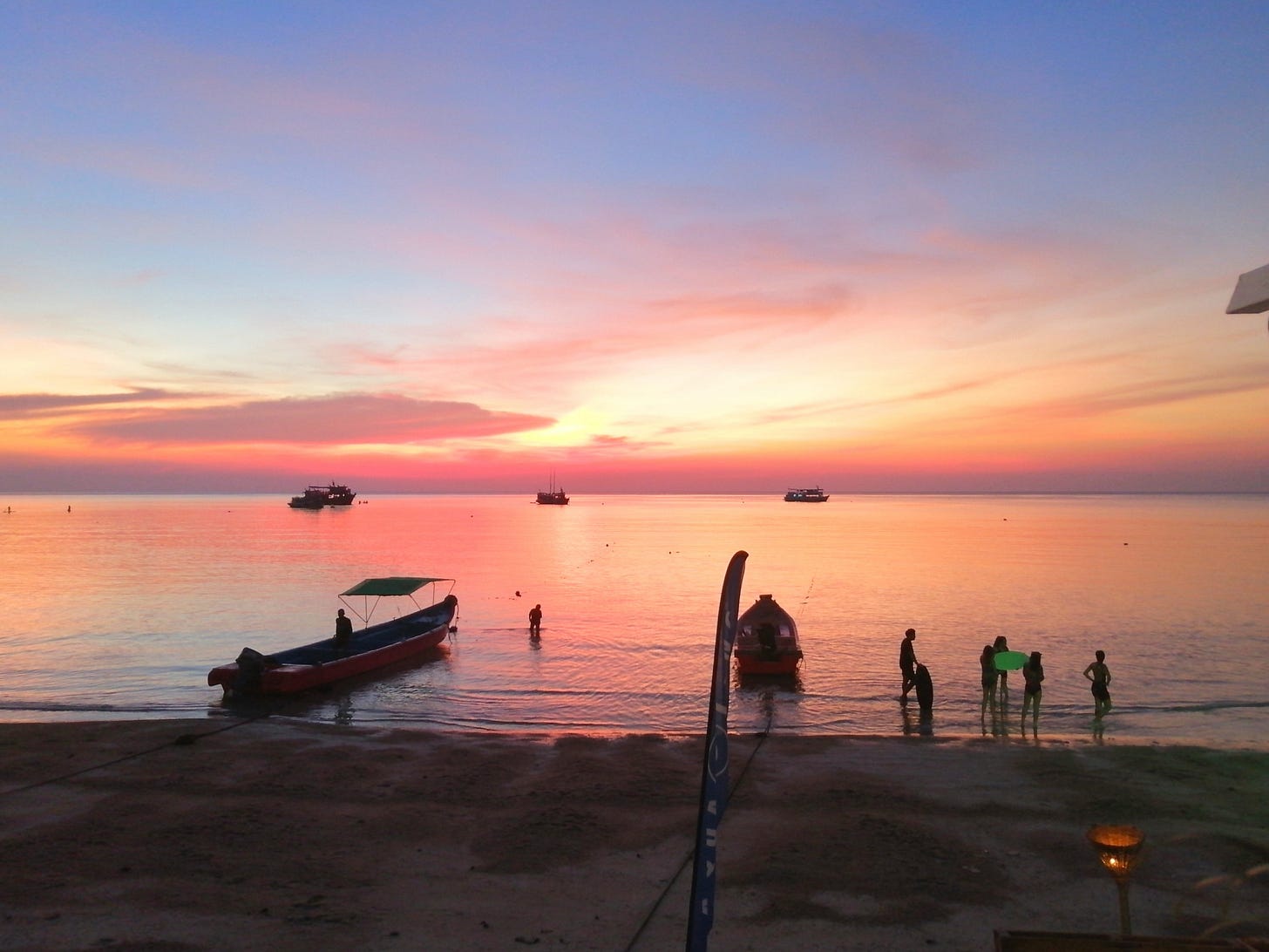 Sunset on a Beach