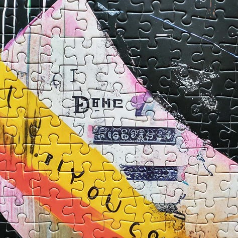 Cross and Glory Angelfish Abstract Jigsaw Puzzle