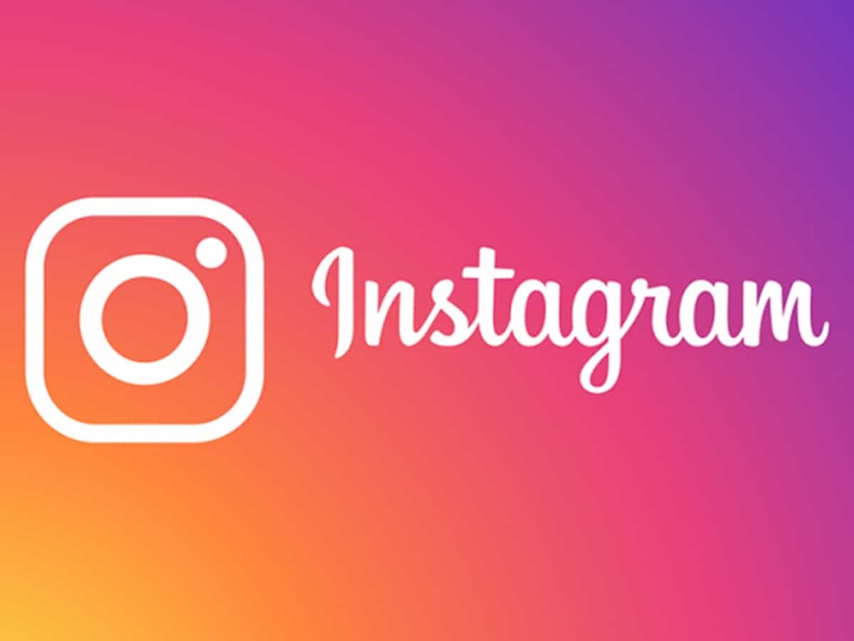 Instagram logo. Instagram logo.