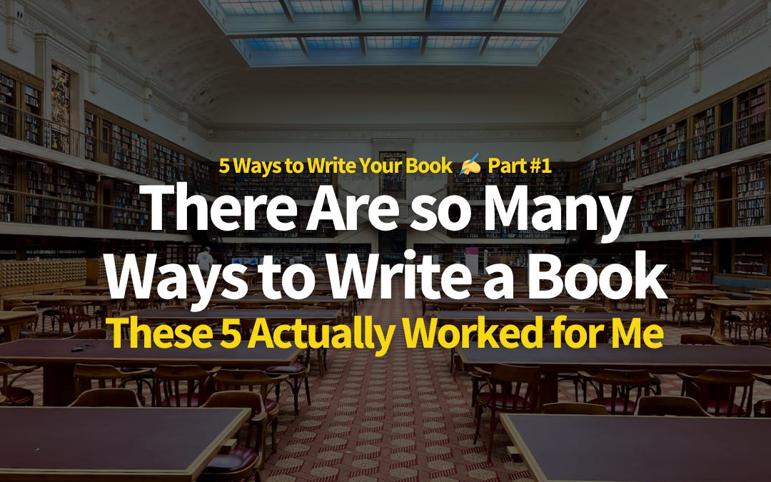There Are So Many Ways to Write a Book