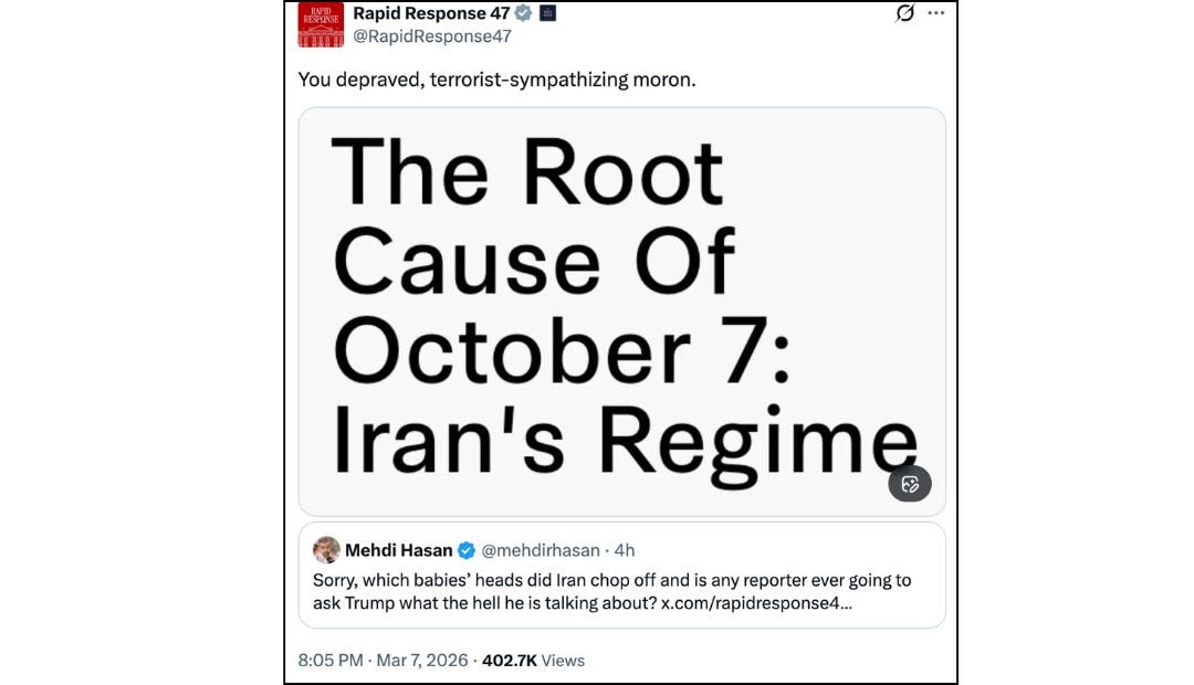 Beheaded Babies? Trump White House Attacks Me for Calling Out Its Anti-Iran, Anti-Palestinian Propaganda
