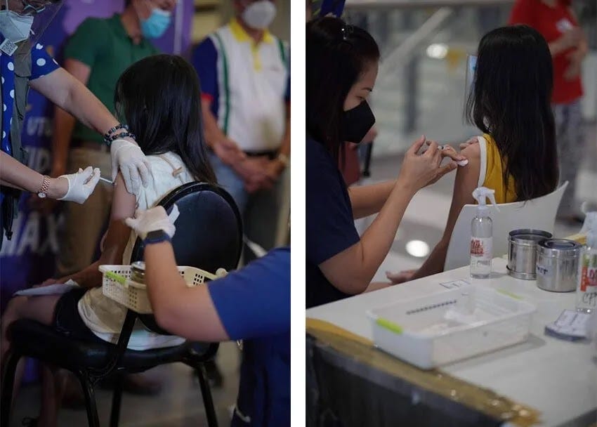 Minors being vaccination against COVID-19